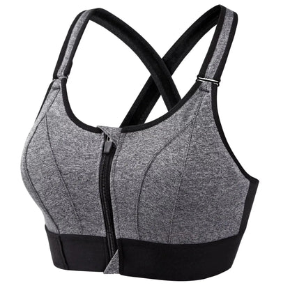 Brassière Fitness Zippée  | Maintien & Confort – SweatEase